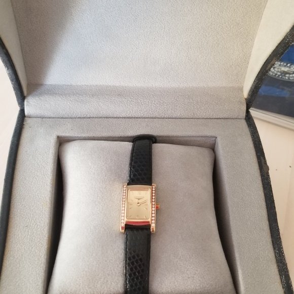 Authentic Longines 18k Gold VVS Diamond Watch, New Battery. Mint, Certificate - Picture 13 of 14